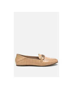 �����h�����O ���f�B�[�X �V���[�Y �X���b�|���E���[�t�@�[ London Rag wibele croc textured metal show detailoafers Light beige �x�[�W��
