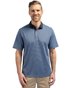 �J�b�^�[�A���h�o�b�N �����Y �g�b�v�X �|���V���c Cutter & Buck Men's Virtue Pique Micro Stripe Short Sleeve Polo Atlas/navy blue �l�C�r�[