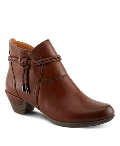 �p�g���V�A ���f�B�[�X �V���[�Y �u�[�c�E���C���u�[�c �A���N�� ���[�X �q�[�� Patrizia Women �f stacked Heel Decorative Lace Detail Ankle Booties Brown �u���E��