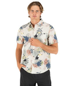 �n�[���[ �����Y �g�b�v�X �V���c ���� Hurley Men's Lido Stretch Short-Sleeve Shirt White �z���C�g