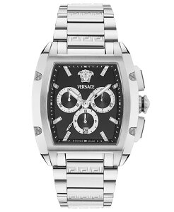���F���T�[�` �����Y �A�N�Z�T���[ �r���v T�V���c Versace Men's Dominusilver Stainlessteel Bracelet Watch 42X50mm Silver �V���o�[