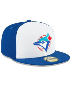 �j���[�G�� �����Y �A�N�Z�T���[ �X�q �E�[�� New Era Men's White Toronto Blue Jays Cooperstown Collection Wool 59FIFTY Fitted Hat Blue �u���[