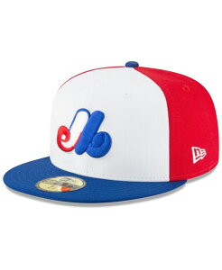 �j���[�G�� �����Y �A�N�Z�T���[ �X�q �E�[�� New Era Men's White Montreal Expos Cooperstown Collection Wool 59FIFTY Fitted Hat White �z���C�g