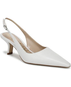 �T���G�f���}�� ���f�B�[�X �V���[�Y �p���v�X Sam Edelman Women's Bianka Slingback Pumps Bright White Leather �z���C�g