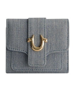 �g�D���[�����W���� ���f�B�[�X �A�N�Z�T���[ ���z �f�j�� True Religion Denim Small Horseshoe Wallet Blue �u���[