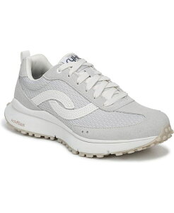 ���C�J ���f�B�[�X �V���[�Y �X�j�[�J�[ ���[�X Ryka Women's Jetsetter Lace Up Retro Sneakers Oyster Grey Suede/Mesh �O���[
