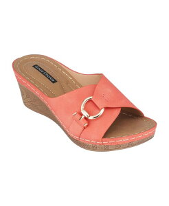 �W�[�V�[�V���[�Y ���f�B�[�X �T���_�� GC Shoes Women's Bay Wedge Sandals Coral �R�[����