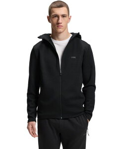 �q���[�S�{�X �����Y �A�E�^�[ �W���P�b�g�E�u���]�� �t�[�f�b�h�W���P�b�g Hugo Boss Men's Active Odor-Control Hooded Jacket Black �u���b�N