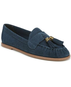 �t�����R�T���g ���f�B�[�X �V���[�Y �X���b�|���E���[�t�@�[ Franco Sarto Women's Carita Pointed Toe Loafers Lapis Blue Leather �u���[