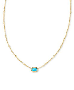 �P���h���X�R�b�g ���f�B�[�X �A�N�Z�T���[ �l�b�N���X�E�`���[�J�[�E�y���_���g�g�b�v ���[�X Kendra Scott 14k Gold-Plated Turquoise Magnesite Pendant Necklace 15 + 4 extender Pink Opalite Crystal �s���N