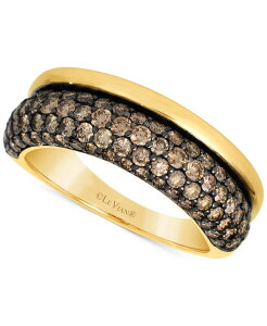 �� ���@�� ���f�B�[�X �A�N�Z�T���[ �����O Le Vian Chocolatier Chocolate Diamond Pav & Polished Band (1-1/4 ct.w.) in 14k Yellow Gold �C�G���[