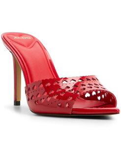 �A���h ���f�B�[�X �V���[�Y �X���b�|���E���[�t�@�[ �T���_�� ALDO Women's Lovemule Slip-On Dressandals Laser Cut Medium Red ���b�h