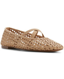 �A���h ���f�B�[�X �V���[�Y �X���b�|���E���[�t�@�[ ALDO Women's Cornelia Slip-On Ballet Flats Medium Beige Smooth �x�[�W��