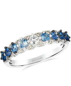 �� ���@�� ���f�B�[�X �A�N�Z�T���[ �����O Le Vian White Sapphire (0.11 ct.w.) Sapphire Ombre (0.67 ct.w.) and Nude Diamond (0.09 ct.w.) Ring in 14k Vanilla White Gold �z���C�g