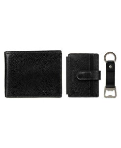 �J���o���N���C�� �����Y �A�N�Z�T���[ ���z Calvin Klein Men's 3- Piece Wallet Card Holder and Bottle Opener Gift Set Black �u���b�N