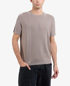 �G�b�N�X���C �����Y �A�E�^�[ �j�b�g�E�Z�[�^�[ XRAY Men's Crew Rib Neck Raised Stripe Sweater Taupe �g�[�v