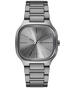 �X�J�[�Q�� �����Y �A�N�Z�T���[ �r���v T�V���c Skagen Men's Mellem Quartz Three-Hand Gray Stainlessteel Watch 40mm Gray �O���[