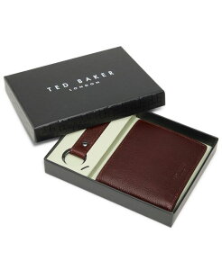 �e�b�h�x�[�J�[ �����Y �A�N�Z�T���[ ���z Ted Baker 2-Piece Brockwell Bi-Fold Wallet and Keychain Gift Set Cognac