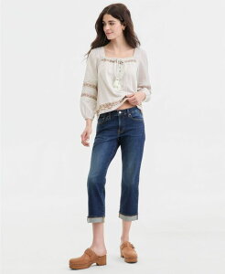 ���b�L�[�u�����h ���f�B�[�X �{�g���X �f�j���p���c �W�[���Y Lucky Brand Women's Mid-Rise Sweet Crop Jeans Brighter Days Wash