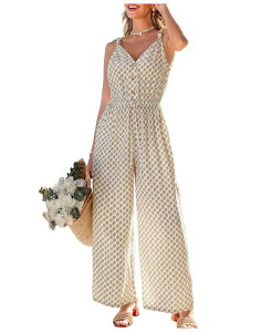 �J�b�v�V�[ ���f�B�[�X �g�b�v�X �W�����v�X�[�c Cupshe Women's Dana Point Ornate Jumpsuit Orange �I�����W
