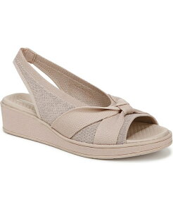 ���C�t�X�g���C�h ���f�B�[�X �V���[�Y �T���_�� LifeStride Women's Bell Washable Slingback Wedge Sandals Barely Beige Knit Fabric �x�[�W��