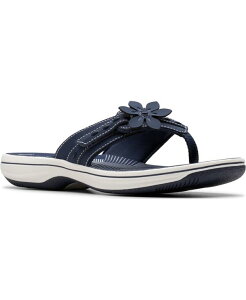 �N���[�N�X ���f�B�[�X �V���[�Y �T���_�� Clarks Women's Cloudsteppers Breeze Opal Flip-Flops Navy �l�C�r�[