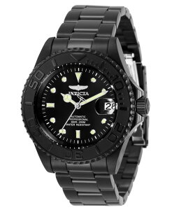 �C���r�N�^ �����Y �A�N�Z�T���[ �r���v Invicta Men's 33052 Pro Diver Automatic 3 Hand Black Dial Watch Black �u���b�N