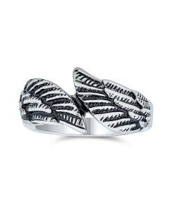 �u�����O ���f�B�[�X �A�N�Z�T���[ T�V���c Bling Jewelry Stainlessteel Angel Wing Band Ring Biker Jewelry Oxidized Silver tone �V���o�[