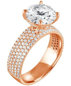 �o�b�W�F���[�~�V���J ���f�B�[�X �A�N�Z�T���[ �����O Badgley Mischka Bagley Mischka Certified Lab Grown Diamond Engagement Ring (3-3/4 ct.w.) in 14k Rose Gold �S�[���h