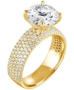 �o�b�W�F���[�~�V���J ���f�B�[�X �A�N�Z�T���[ �����O Badgley Mischka Bagley Mischka Certified Lab Grown Diamond Engagement Ring (3-3/4 ct.w.) in 14k Yellow Gold �C�G���[