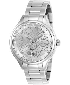 �C���r�N�^ ���f�B�[�X �A�N�Z�T���[ �r���v Invicta Women's 27437 Angel Quartz 3 Hand Silver Dial Watch Silver �V���o�[