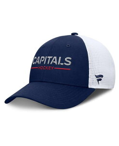 �t�@�i�e�B�N�X �����Y �A�N�Z�T���[ �X�q �L���b�v Fanatics Men's Navy/White Washington Capitals Authentic Pro Rink Lockup Adjustable Trucker Hat Navy White �z���C�g
