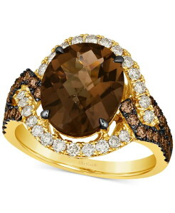 �� ���@�� ���f�B�[�X �A�N�Z�T���[ �����O Le Vian Chocolate Quartz (4-1/5 ct.w.) & Diamond (1-7/8 ct.w.) Swirl Ring in 14k No Color �`���R���[�g