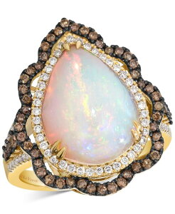 �� ���@�� ���f�B�[�X �A�N�Z�T���[ �����O Le Vianeopolitan Opal (4 ct.w.) & Diamond (3/4 ct.w.) Wavy Halo Pear Statement Ring in 14k Rose Gold (Also Available in 14K White Gold or 14k Yellow Gold) Yellow Gold �C�G���[