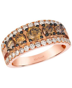 �� ���@�� ���f�B�[�X �A�N�Z�T���[ �����O Le Vian Chocolate Diamond (1.27 ct.w.) & Nude Diamond (0.71 ct.w.) Ring in 14k Strawberry Rose Gold �S�[���h