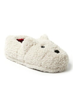 �f�B�A�t�H�[���Y ���f�B�[�X �V���[�Y �T���_�� Dearfoams Men's Unisex Adult Animal Closed Back House Slipper - Santa Creme brulee �A�j�}��