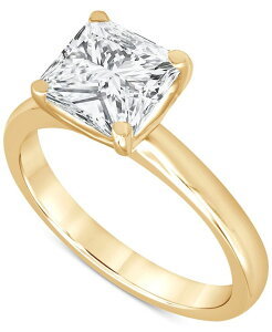 �o�b�W�F���[�~�V���J ���f�B�[�X �A�N�Z�T���[ �����O Badgley Mischka Certified Lab Grown Diamond Princess-Cut Solitairengagement Ring (5 ct.w.) in 14k Yellow Gold �C�G���[