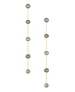 �G�e�B�J ���f�B�[�X �A�N�Z�T���[ �s�A�X�E�C�������O ETTIKA 18K Gold Plated Brass Dripping in Freshwater Pearl Earrings Olive �I���[�u