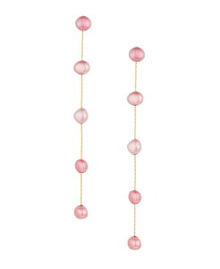 �G�e�B�J ���f�B�[�X �A�N�Z�T���[ �s�A�X�E�C�������O ETTIKA 18K Gold Plated Brass Dripping in Freshwater Pearl Earrings Pink �s���N