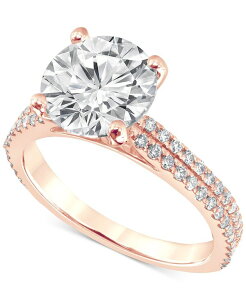 �o�b�W�F���[�~�V���J ���f�B�[�X �A�N�Z�T���[ �����O Badgley Mischka Certified Lab Grown Diamond Engagement Ring (3-3/8 ct.w.) in 14k Rose Gold �S�[���h