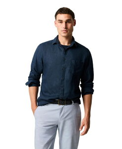 ���b�h�A���h�O�� �����Y �g�b�v�X �V���c Rodd & Gunn Men's Coromandelong Sleeve Sports Fit Shirt Eclipse