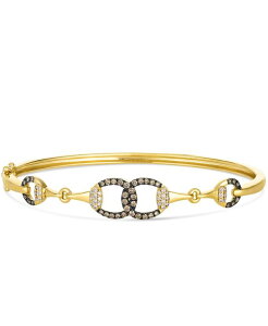 �� ���@�� ���f�B�[�X �A�N�Z�T���[ �u���X���b�g�E�o���O���E�A���N���b�g Le Vian Chocolate Diamond (0.41 ct.w.) and Nude Diamond (0.21 ct.w.) Bangle in 14k Honeyellow Gold �C�G���[