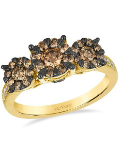 �� ���@�� ���f�B�[�X �A�N�Z�T���[ �����O Le Vianude Diamond (0.12 ct.w.) and Chocolate Diamond (0.88 ct.w.) Ring in 14k Honeyellow Gold �C�G���[