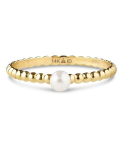 �f���@�^ ���f�B�[�X �A�N�Z�T���[ �����O DEVATA Freshwater Pearl Beaded Ball Ring in 14K Gold Size 8 approx. 1.1 grams. Gold �S�[���h