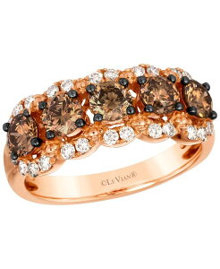 �� ���@�� ���f�B�[�X �A�N�Z�T���[ �����O Le Vian Chocolate Diamond (1.15 ct.w.) & Nude Diamond (0.39 ct.w.) Ring in 14k Strawberry Rose Gold �S�[���h