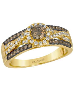 �� ���@�� ���f�B�[�X �A�N�Z�T���[ �����O Le Vian Chocolate Diamond (0.66 ct.w.) & Nude Diamond (0.24 ct.w.) Ring in 14k Honeyellow Gold �C�G���[