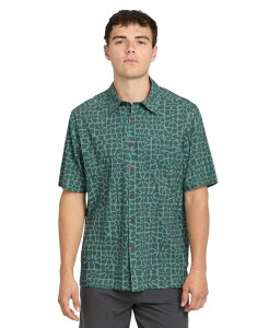 �N�C�b�N�V���o�[ �E�H�[�^�[ �}�� �����Y �g�b�v�X �V���c ���� Quiksilver Waterman Quiksilver Men's Coral Sea Short-Sleeve Shirt North Atlantic �R�[����