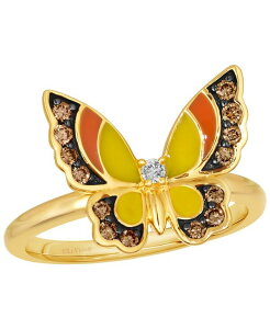 �� ���@�� ���f�B�[�X �A�N�Z�T���[ �����O Le Vian Enamel Chocolate Diamond (0.23 ct.w.) & Nude Diamond (0.02 ct.w.) Ring in 14k Honeyellow Gold �C�G���[