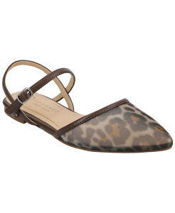 �W�����l �R���N�V���� ���f�B�[�X �V���[�Y �p���v�X Journee Collection Women's Martine Strappy Pointed Toe Flats Leopard Me �A�j�}��