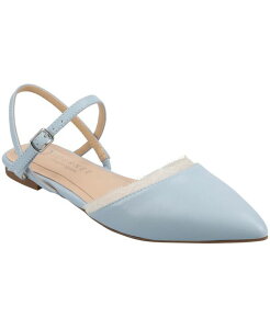 �W�����l �R���N�V���� ���f�B�[�X �V���[�Y �p���v�X Journee Collection Women's Martine Strappy Pointed Toe Flatsky Blue L �u���[